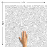 Grey Motif Peel and Stick Removable Wallpaper 0501
