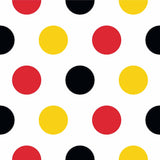 Red Polka dot Peel and Stick Removable Wallpaper 7013