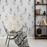 Blue Rabbit Peel and Stick Removable Wallpaper 4962