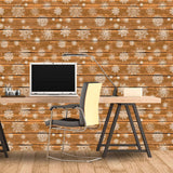 White Faux Themed Peel and Stick Removable Wallpaper 6229