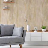 Beige Wood Peel and Stick Removable Wallpaper 6974