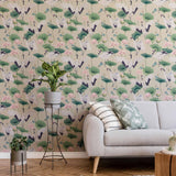 Green Botanical Peel and Stick Removable Wallpaper 3278