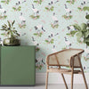 Blue Birds Peel and Stick Removable Wallpaper 0262