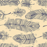 Tan and Blue Global Animal Peel and Stick Removable Wallpaper 0159