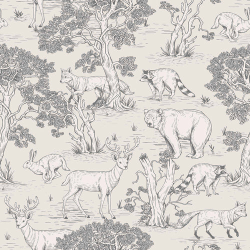 Grey Forest Peel and Stick Removable Wallpaper 9874
