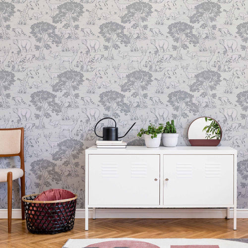 Grey Forest Peel and Stick Removable Wallpaper 9874