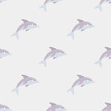 Silver and Gray Animals Baby Peel and Stick Removable Wallpaper 1552