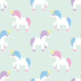 Neon Blue and Purple Fantasy Baby Peel and Stick Removable Wallpaper 1454