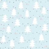 White and Charcoal Forest Baby Peel and Stick Removable Wallpaper 7776