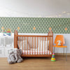 Green and Brown Forest Baby Peel and Stick Removable Wallpaper 8984