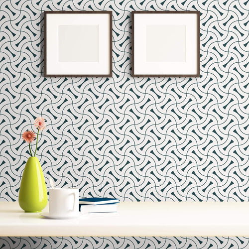 Charcoal Geometric Basic Peel and Stick Removable Wallpaper 0814