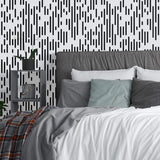 Black Deco Basic Peel and Stick Removable Wallpaper 2699