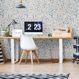 Orange Terrazzo Basic Peel and Stick Removable Wallpaper 6530