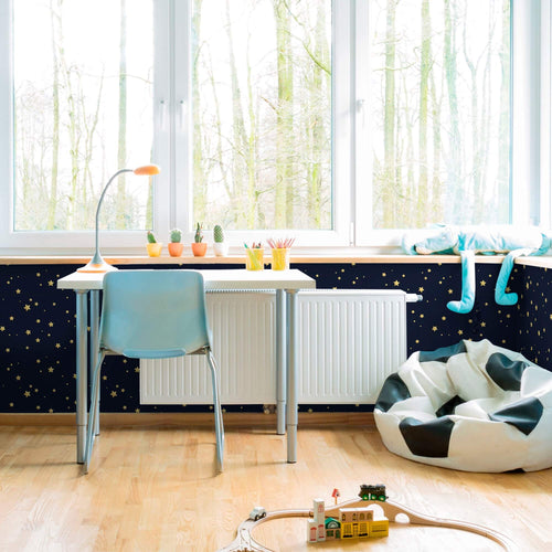 Yellow Star Children Peel and Stick Removable Wallpaper 2224