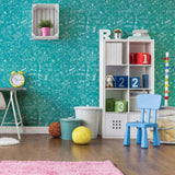 Blue Graph Children Peel and Stick Removable Wallpaper 2767