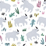 Grey Kids Children Peel and Stick Removable Wallpaper 0054