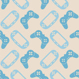 Blue Gaming Children Peel and Stick Removable Wallpaper 8569