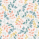 Beige Leaves Peel and Stick Removable Wallpaper 9782