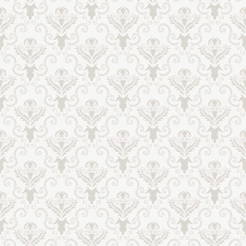 Beige and Taupe Damask Basic Peel and Stick Removable Wallpaper 0731