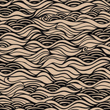 Black and Beige Lines Nautical Peel and Stick Removable Wallpaper 1565