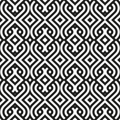 Black Textured Geometric Peel and Stick Removable Wallpaper 7007