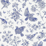 Blue Birds Peel and Stick Removable Wallpaper 4739