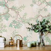 Green Leaves Peel and Stick Removable Wallpaper 2872