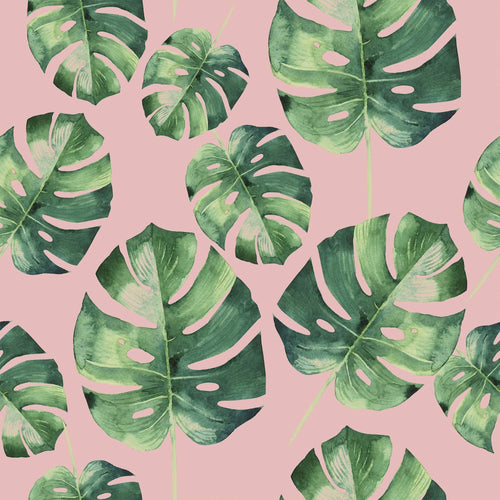 Pink Botanical Floral Peel and Stick Removable Wallpaper 2421