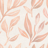 Coral Botanical Floral Peel and Stick Removable Wallpaper 8413