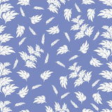 Blue Leaves Peel and Stick Removable Wallpaper 5449