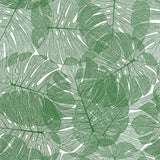 White and Green Botanical Floral Peel and Stick Removable Wallpaper 9929