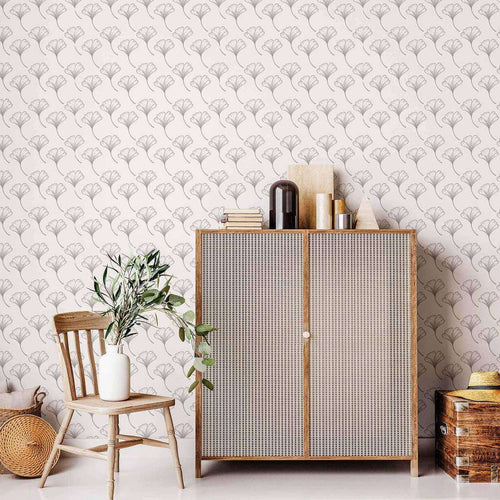 Black and White Flowers Peel and Stick Removable Wallpaper 1292