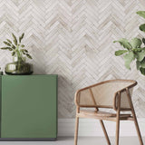 Grey Wood Peel and Stick Removable Wallpaper 4872