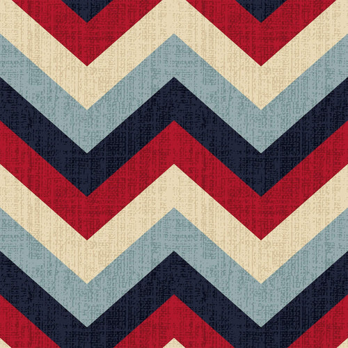 Red and Blue Chevron Geometric Peel and Stick Removable Wallpaper 7037