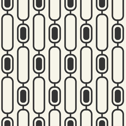 Black and White Motif Geometric Peel and Stick Removable Wallpaper 185b