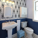 Black and White Motif Geometric Peel and Stick Removable Wallpaper 185b