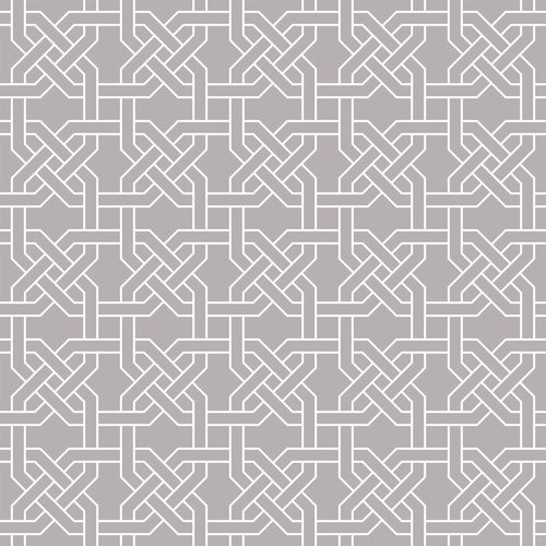 White and Grey Pattern Geometric Peel and Stick Removable Wallpaper 7654