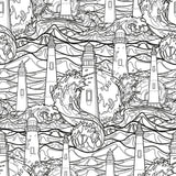 Black and White Nautical Peel and Stick Removable Wallpaper 1676