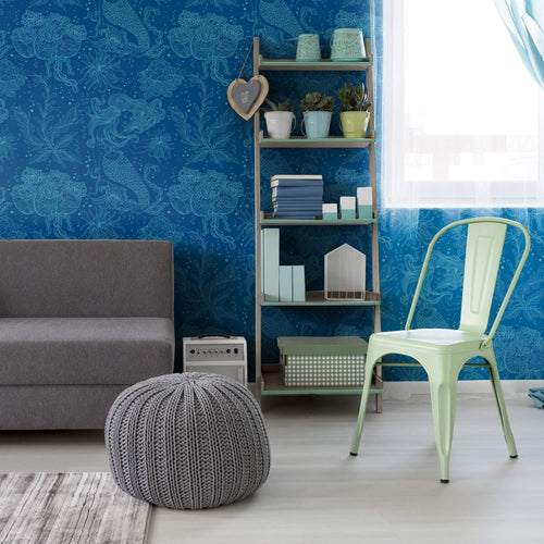 Blue Nautical Peel and Stick Removable Wallpaper 5660