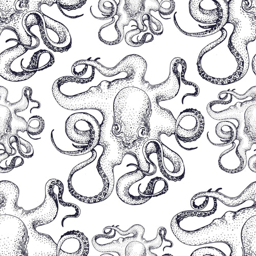 Black Fish Nautical Peel and Stick Removable Wallpaper 5725