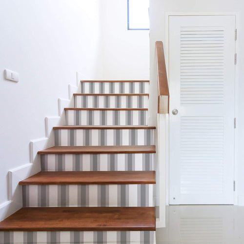 Silver and Grey Retro Peel and Stick Removable Wallpaper 1920