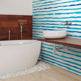 White Watercolor Peel and Stick Removable Wallpaper 0954