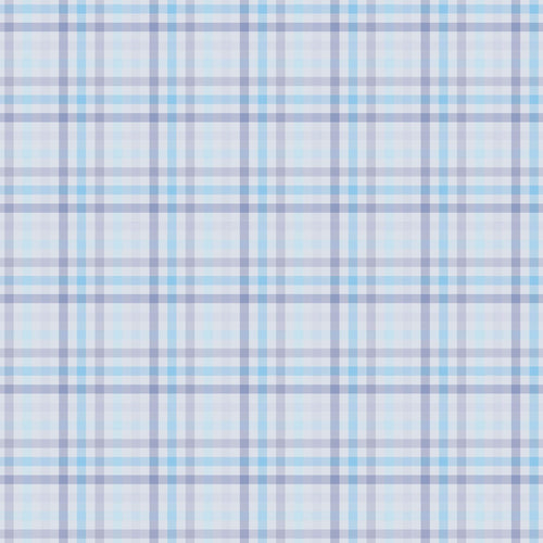 Blue Plaid Peel and Stick Removable Wallpaper 0643