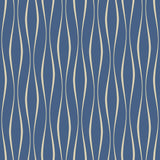 Blue Lines Peel and Stick Removable Wallpaper 1473