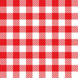 Red and White Plaid Peel and Stick Removable Wallpaper 6879