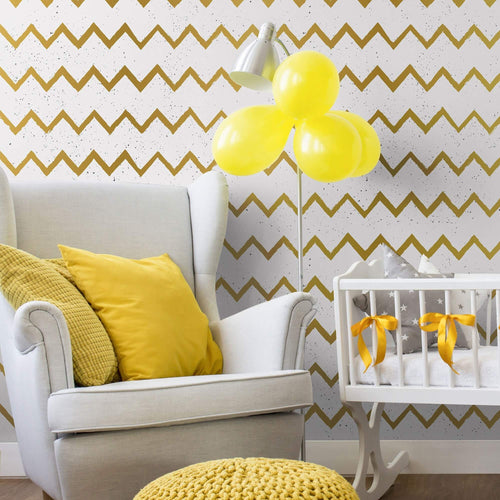 Yellow Stripes Teens Peel and Stick Removable Wallpaper 0043