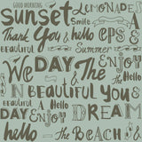 Green Handwriting Teens Peel and Stick Removable Wallpaper 5412