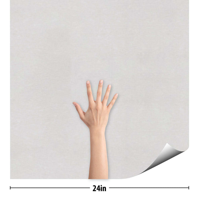 Grey Fabric Peel and Stick Removable Wallpaper 4965 W