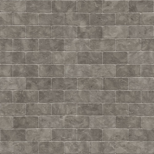 Charcoal Brick Imitation Peel and Stick Removable Wallpaper 5286