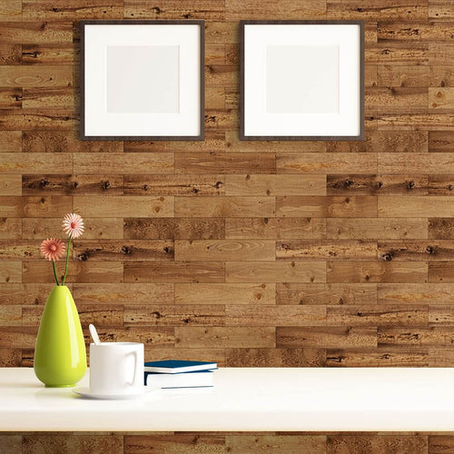 Brown Wood Texture Peel and Stick Removable Wallpaper 9863